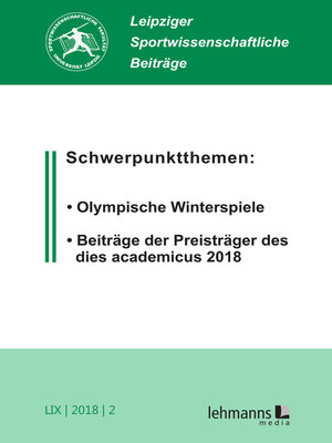 cover image of Leipziger Sportwissenschaftliche Beiträge